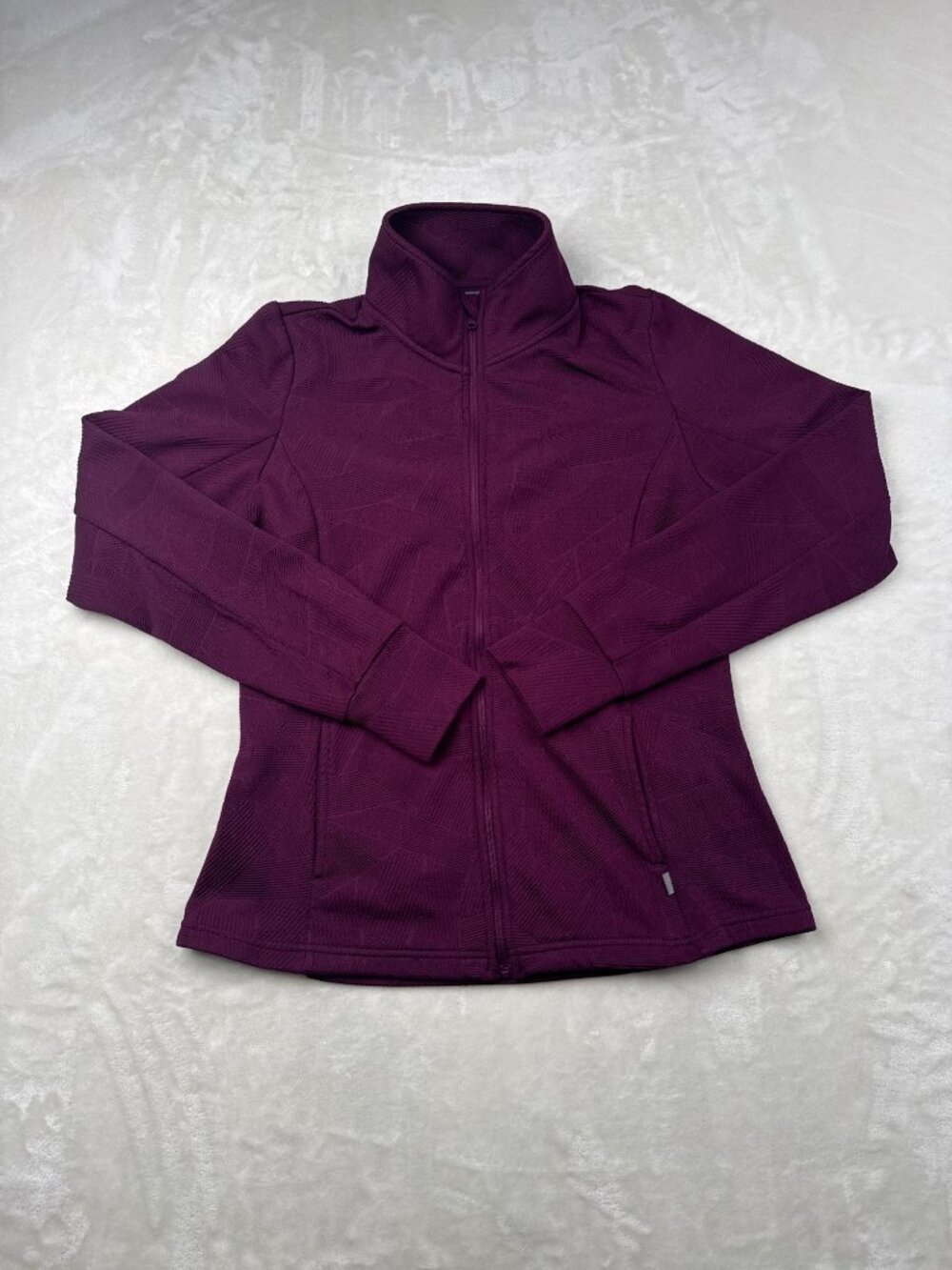Mondetta Womens Purple Full-Zip Jacket S Lightweight Recycled Polyester
